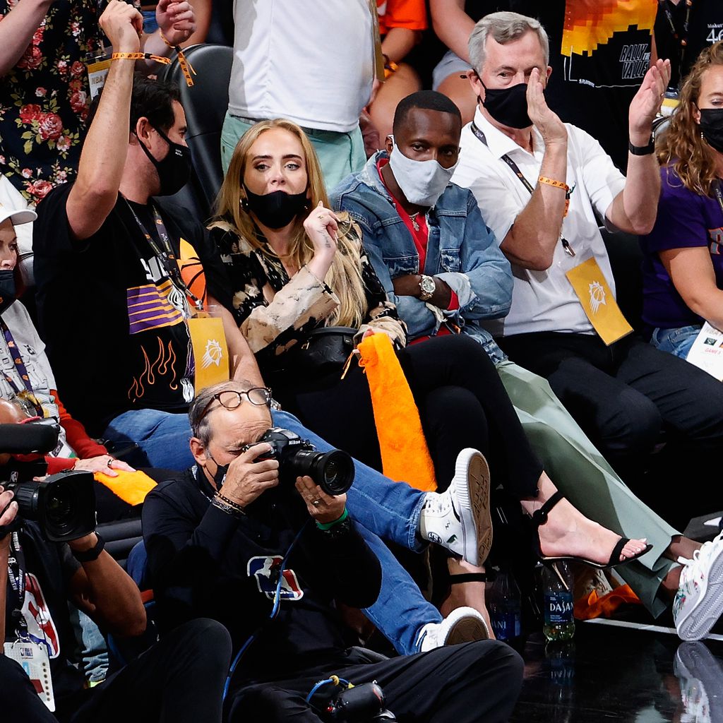 Adele und Rich Paul bei dem NBA-Finale im Juli 2021