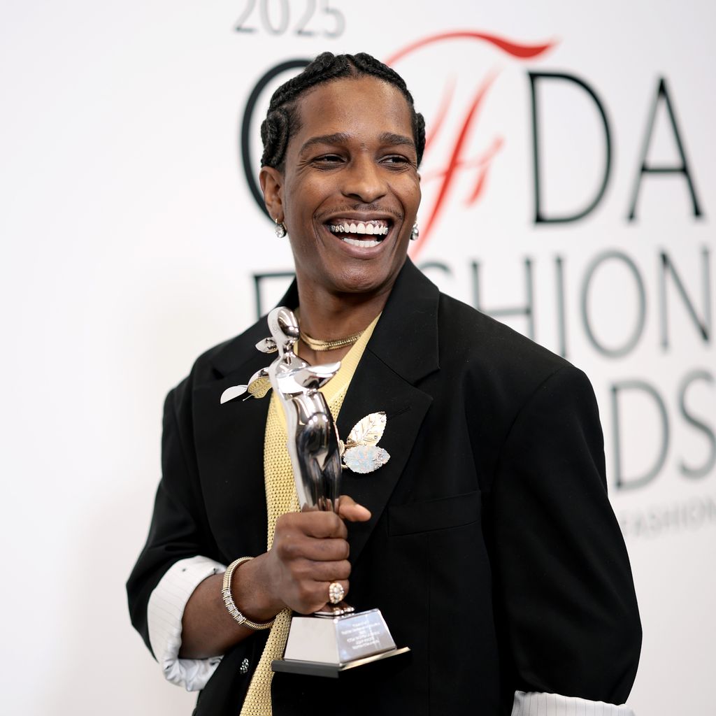 A$AP Rocky mit dem Fashion Icon Award bei den CFDA Awards 2025