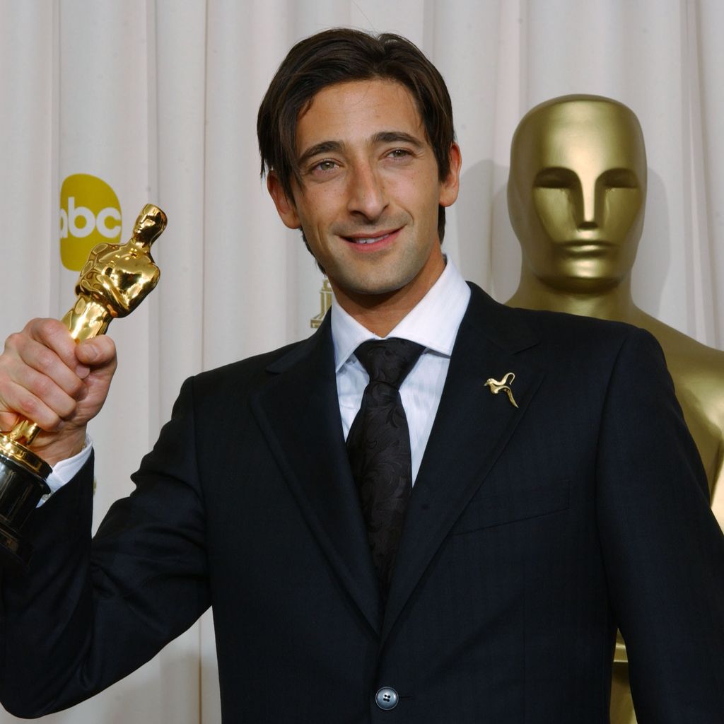Adrien Brody bei der Oscarverleihung 2003, Oscarsieg für "Bester Hauptdarsteller"