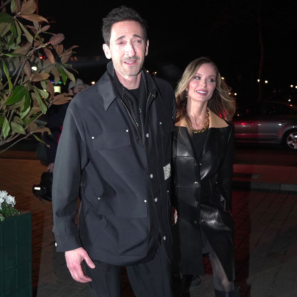 Adrien Brody und Georgina Chapman in Paris, Januar 2025