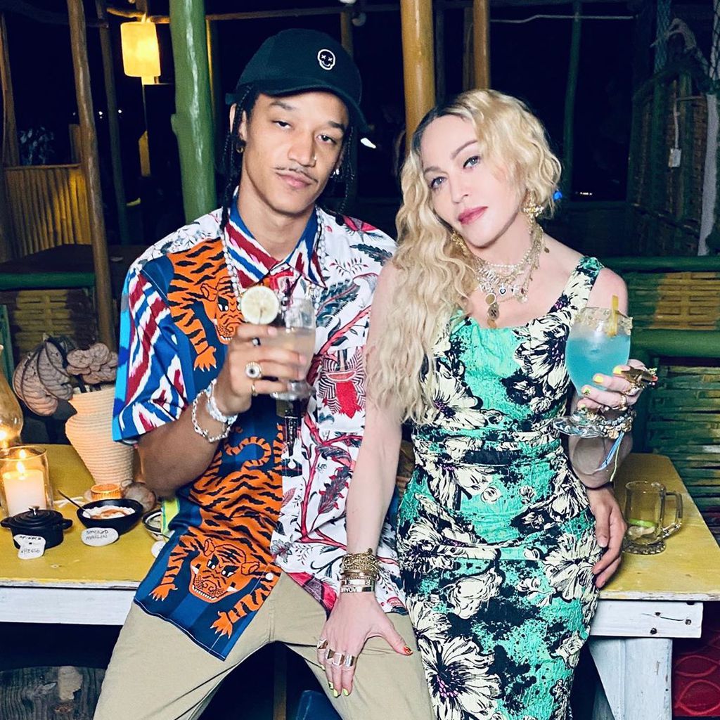 Ahlamalik Williams und Madonna auf Jamaika im Jahr 2020
