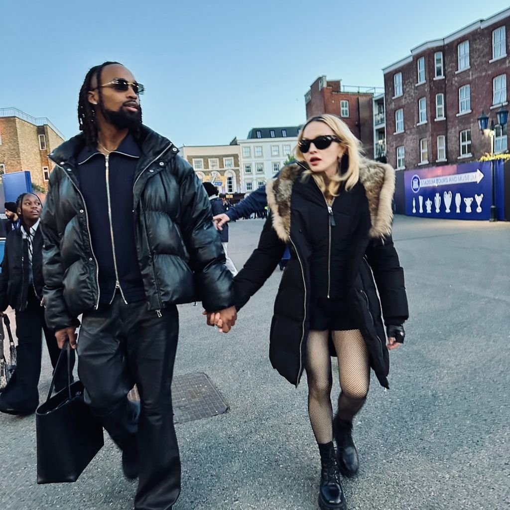 Akeem Morris und Madonna im April 2025
