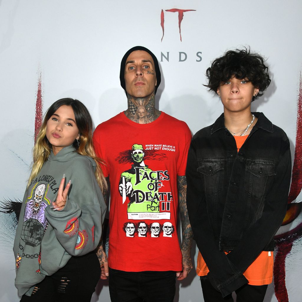 Alabama Luella Barker, Travis Barker und Landon Asher Barker, 2019