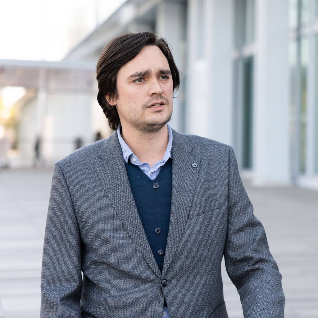 Alain-Fabien Delon am Tribunal de Paris während des Prozesses zwischen den Kindern von Alain Delon