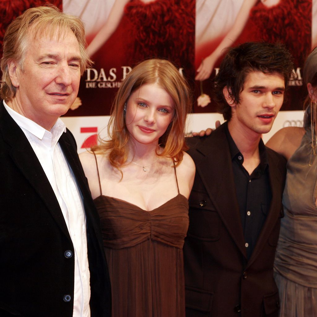 Alan Rickman, Rachel Hurd-Wood, Ben Whishaw und Jessica Schwarz bei der Premiere von "Das Parfum"