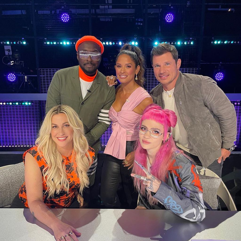 Alanis Morissette, will.i.am, Rocsi Diaz, Grimes und Nick Lachey
