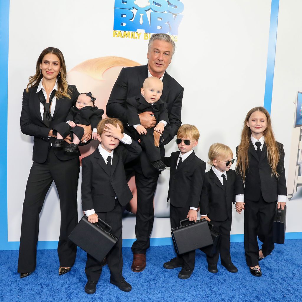 Alec Baldwin mit seiner Familie, 2021