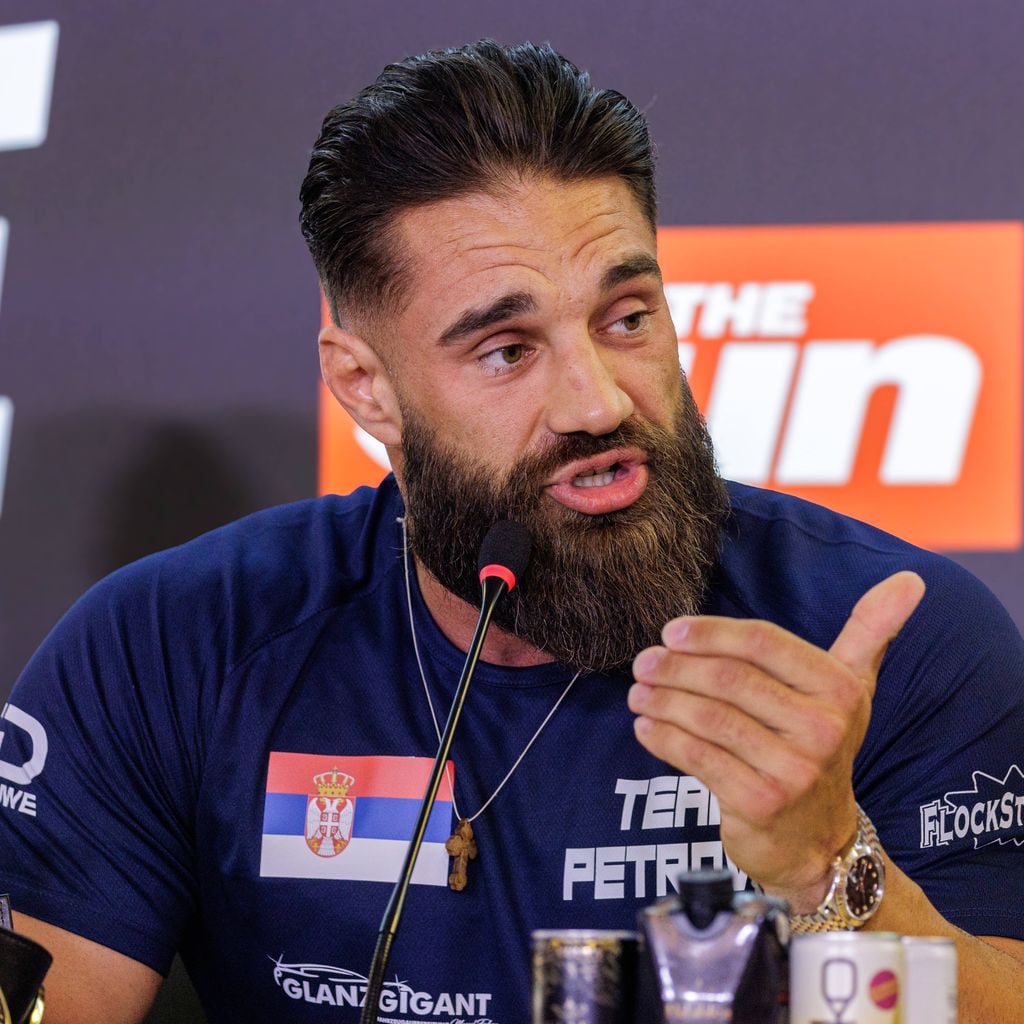 Aleks Petrovic auf der Pressekonferenz zum Fame Fighting in der Ostermann Arena Leverkusen am 03.06.2026