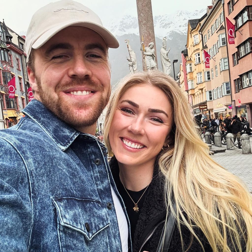 Aleksander Aamodt Kilde und Mikaela Shiffrin, April 2024