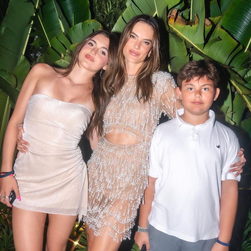 Alessandra Ambrosio mit ihren Kindern