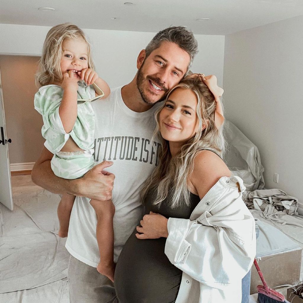 Arie Luyendyk, Jr. und Lauren Burnham mit Töchterchen Alessi