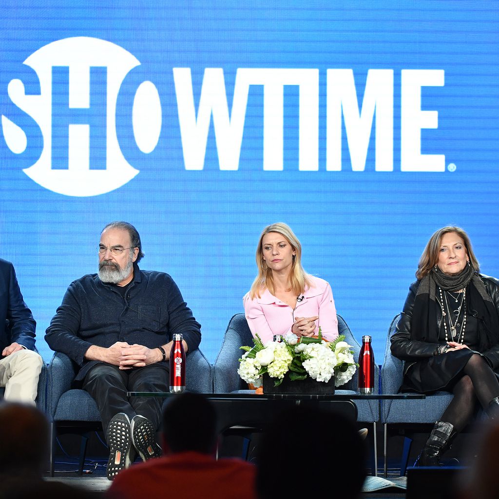 Alex Gansa, Mandy Patinkin, Claire Danes, Lesli Linka Glatter und Howard Gordon, "Homeland"-Cast