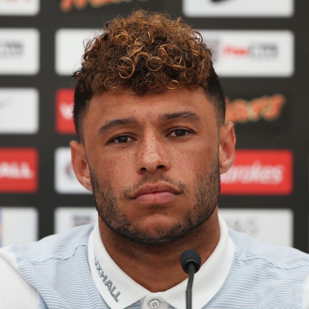 Alex Oxlade-Chamberlain bei einer Pressekonferenz