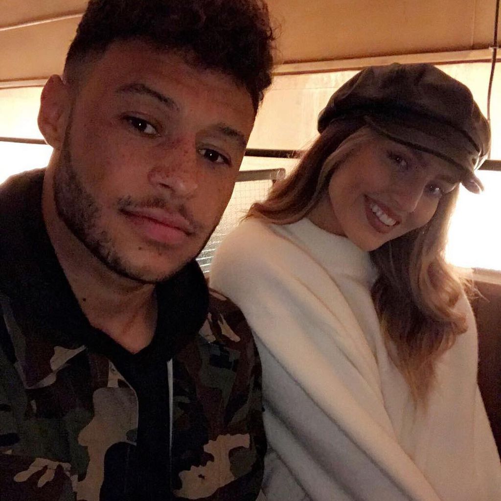Alex Oxlade-Chamberlain und Perrie Edwards im September 2017