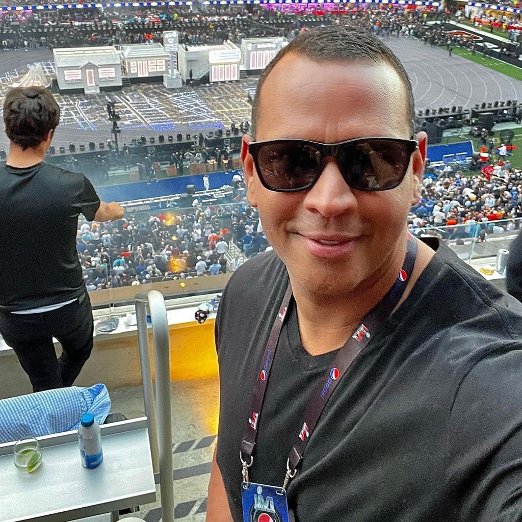 Alex Rodriguez beim Super Bowl, 2022
