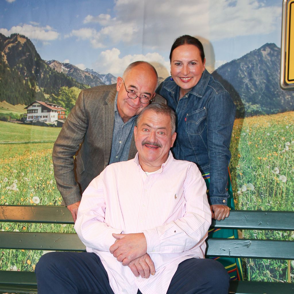 Alexander Duda, Joseph Hannesschläger und Ursula Maria Burkhart beim "Die Rosenheim Cops"-Fototermin