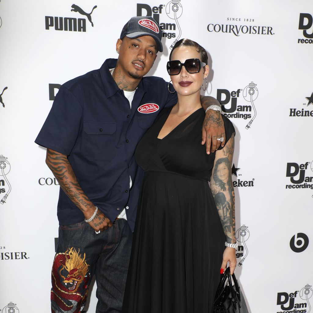 Alexander Edwards und Amber Rose