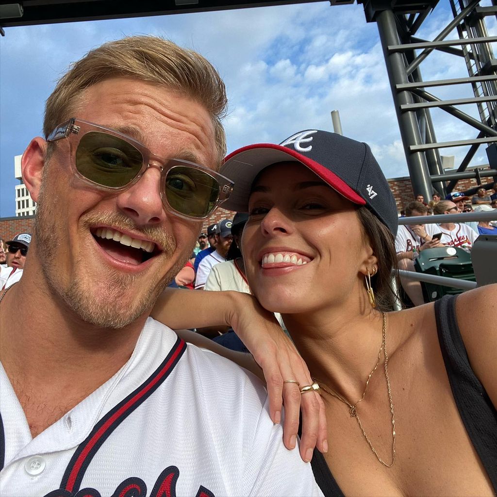 Alexander Ludwig mit seiner Frau Lauren in Atlanta