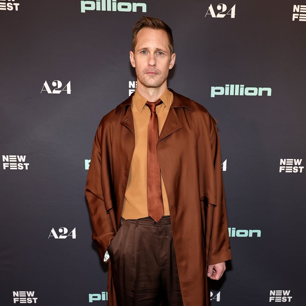 Alexander Skarsgård bei der New-York-Premiere von "Pillion" im SVA Theater