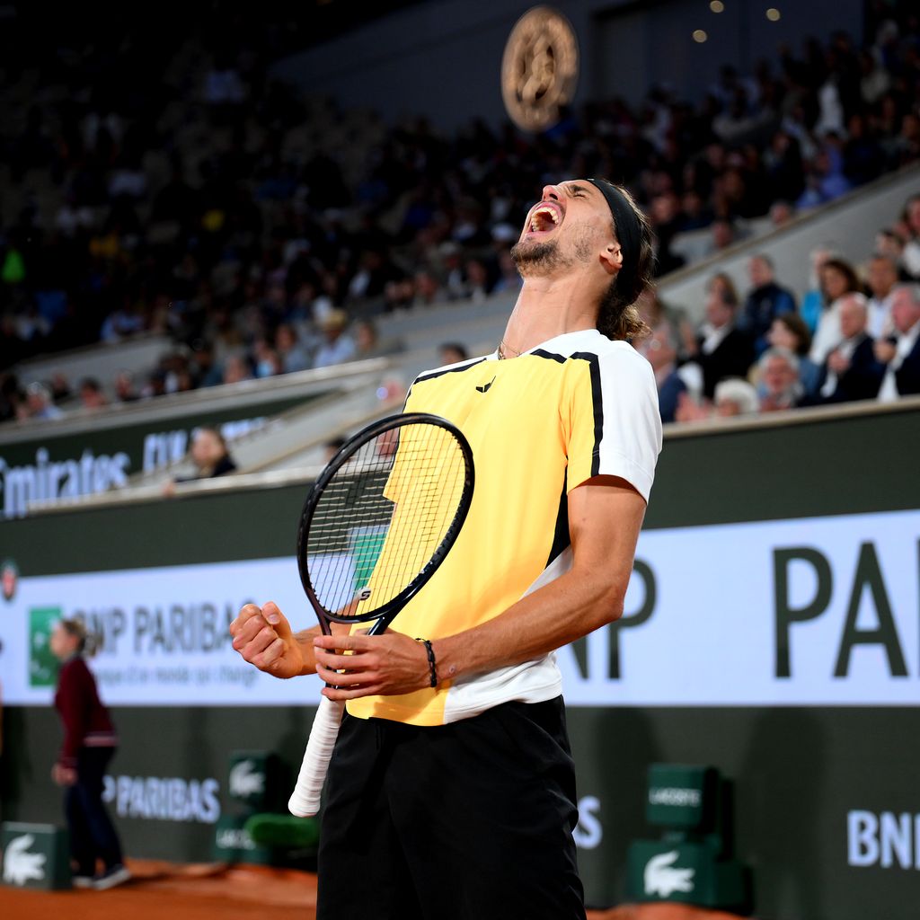 Alexander Zverev bei dem French Open 2024 in Paris