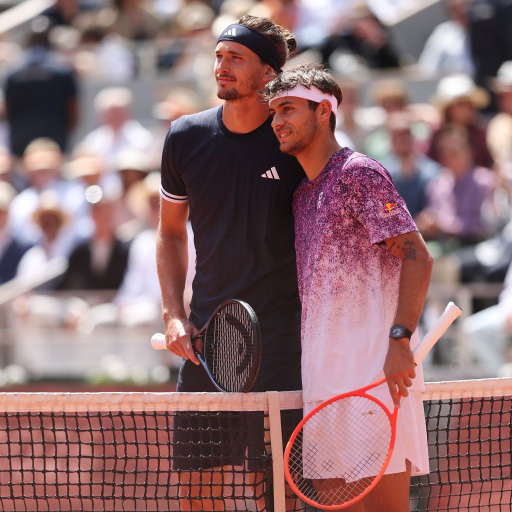 Alexander Zverev und Flavio Cobolli vor dem Finale der French Open 2026