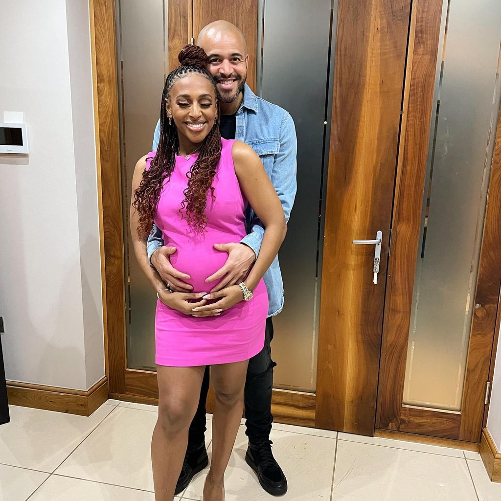 Alexandra Burke und ihr Partner Darren Randolph im Februar 2022