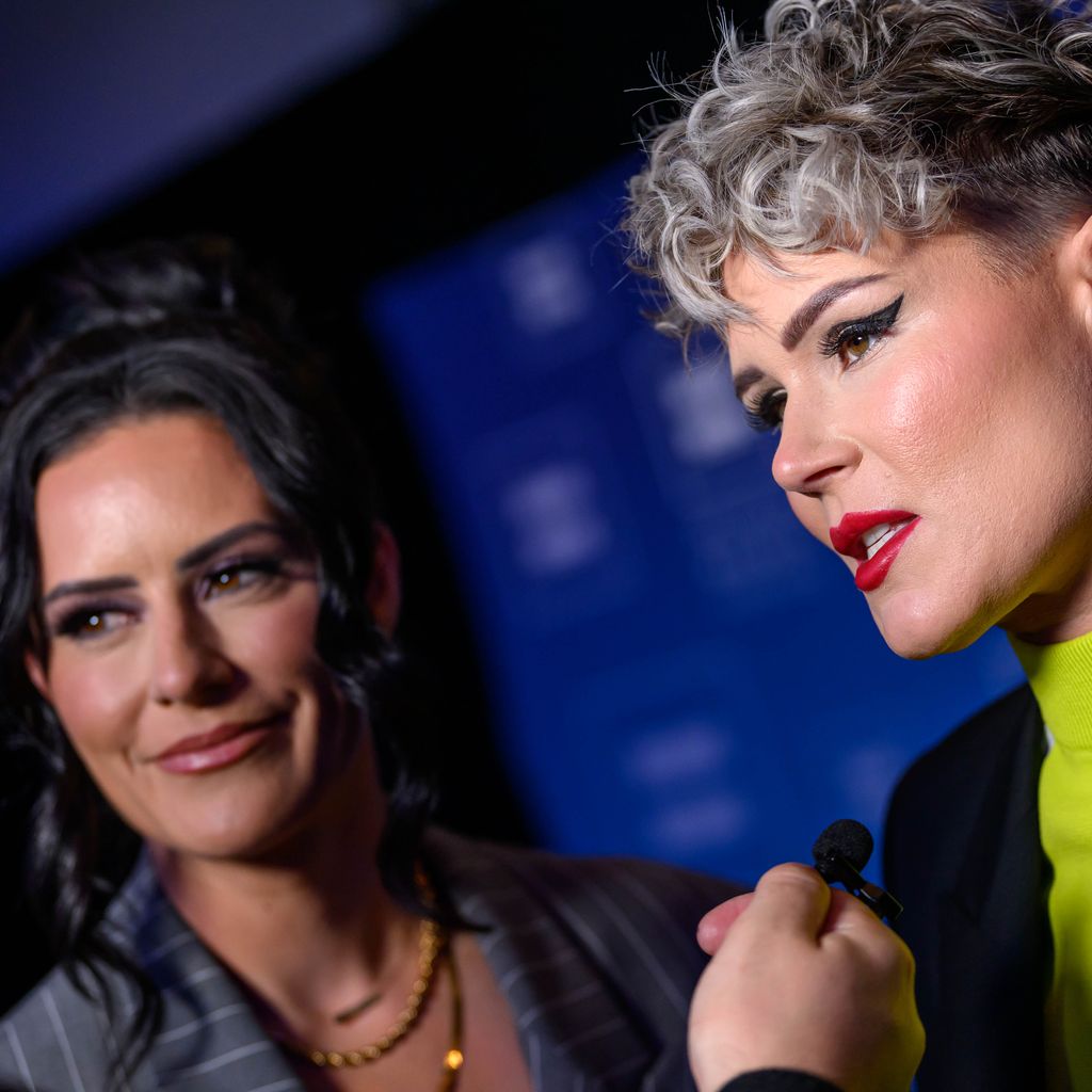 Alexandra Krieger und Ashlyn Harris im Februar 2023