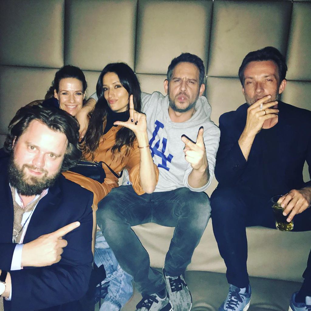 Alexandra Neldel mit ihren Cast-Kollegen des Films "Lommbock"