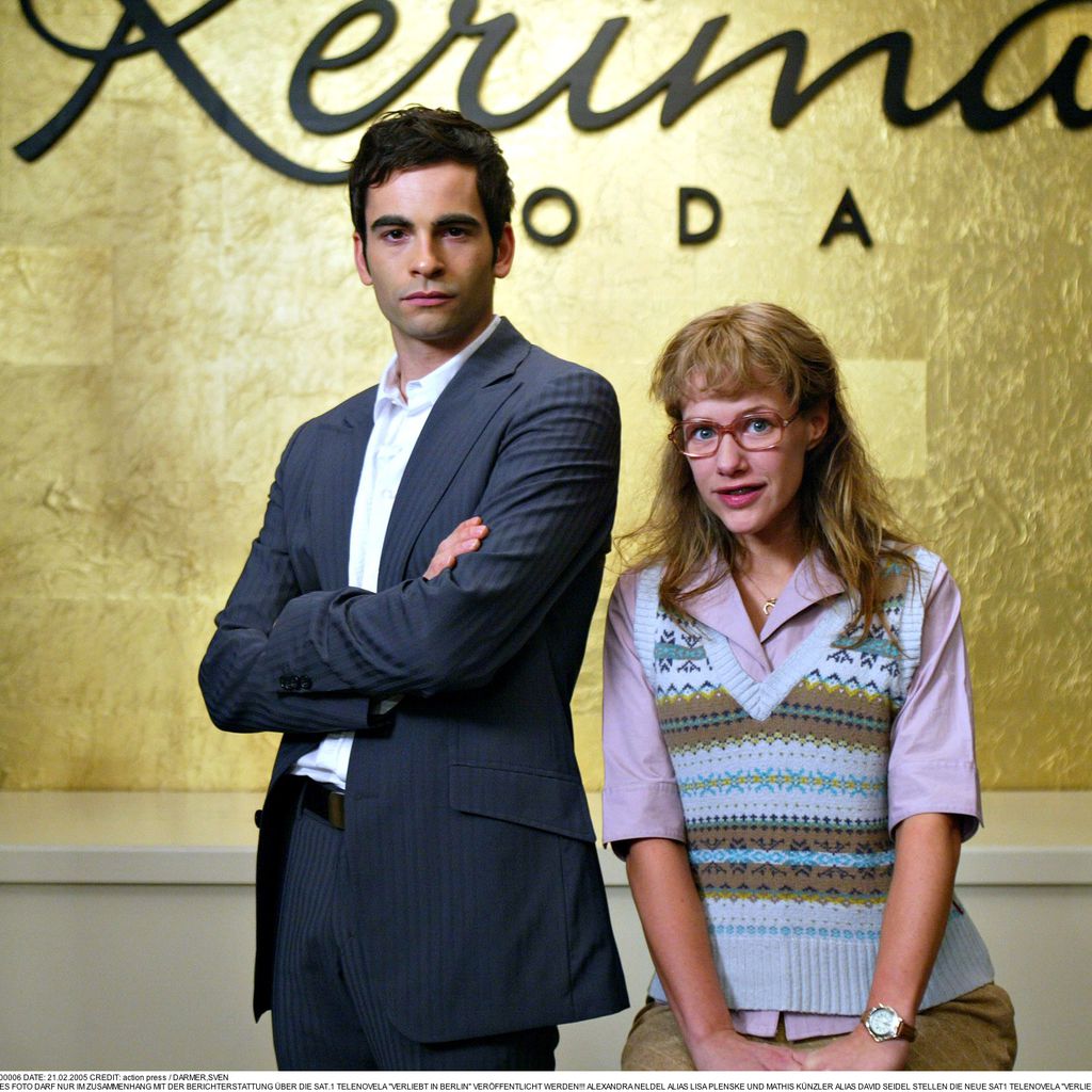 Alexandra Neldel und Mathis Künzler als Lisa Plenske und David Seidel 2005 bei "Verliebt in Berlin"
