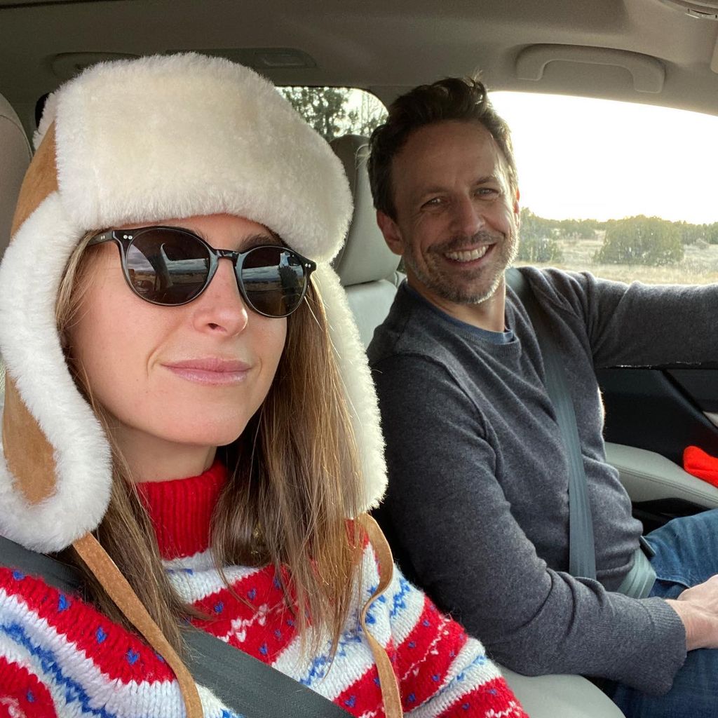 Alexi Ashe und Seth Meyers im Januar 2020
