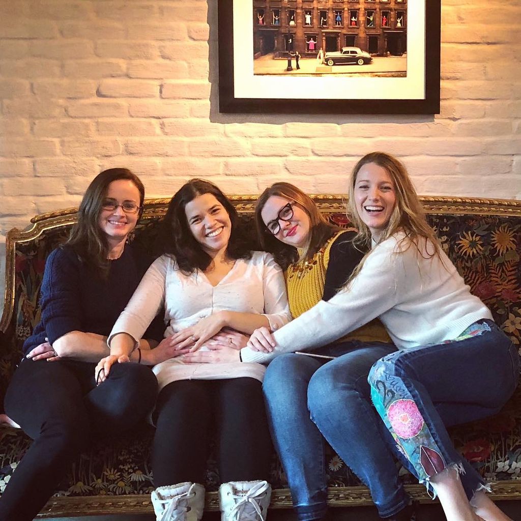 Alexis Bledel, America Ferrera, Amber Tamblyn und Blake Lively im Jahr 2018