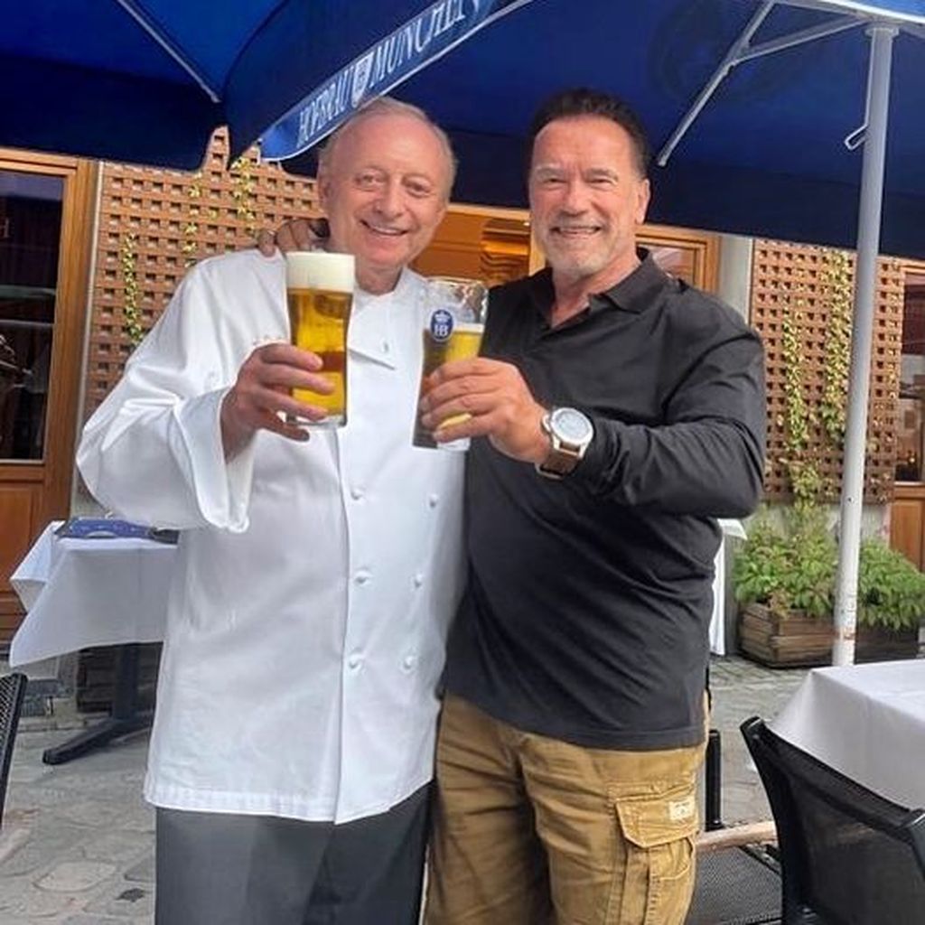 Alfons Schuhbeck und Arnold Schwarzenegger, September 2021
