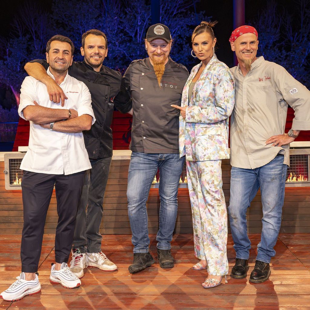 Ali Güngörmüs, Steffen Henssler, Lucki Maurer, Laura Wontorra und Ralf Zacherl