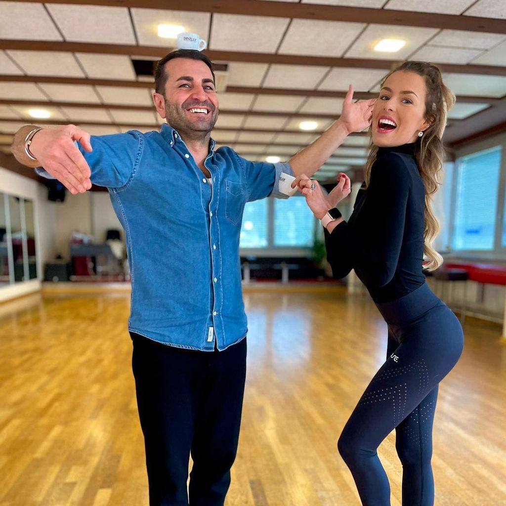 Ali Güngürmüs mit Patricija Ionel bei "Let's Dance"-Proben