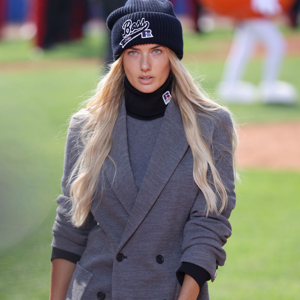 Alica Schmidt auf der Hugo Boss Fashion-Show in Mailand 2021