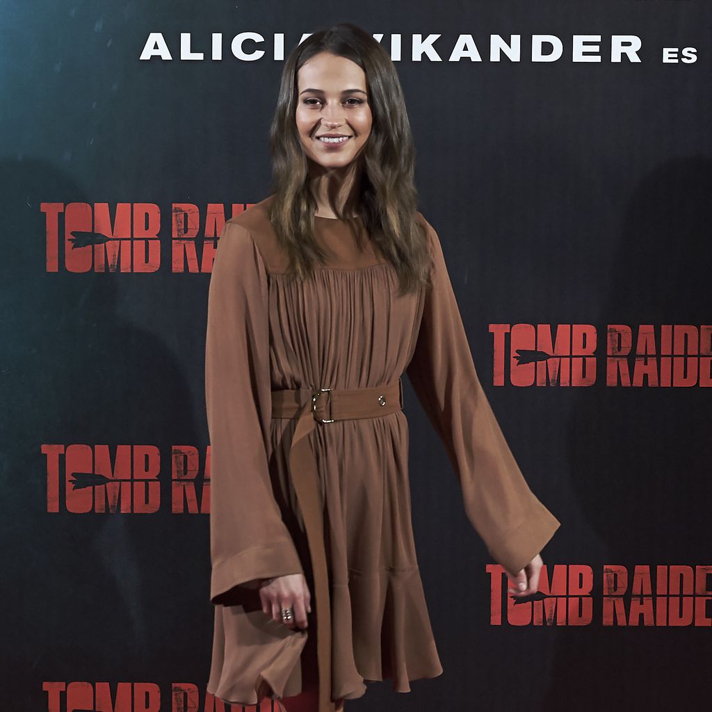 Alicia Vikander bei einem "Tomb Raider"-Fototermin in Madrid, Spanien