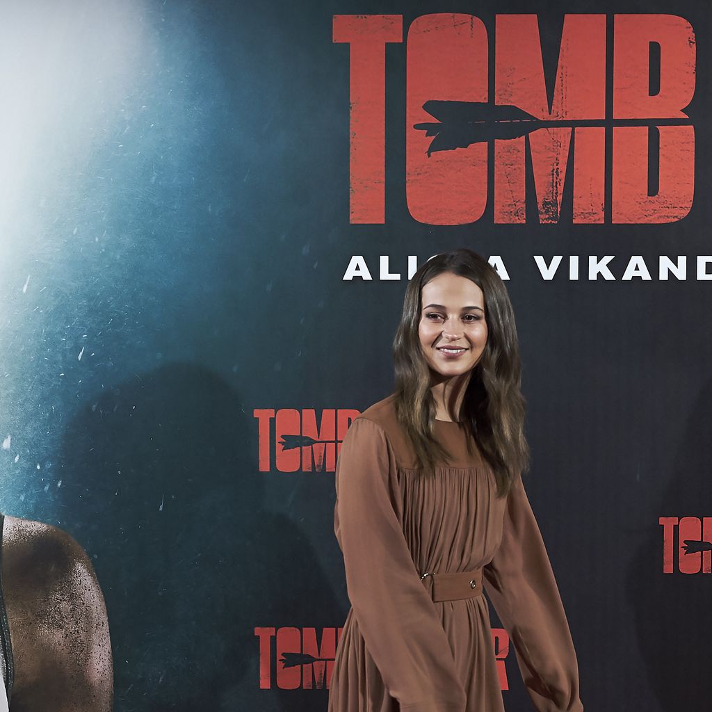 Alicia Vikander bei einem Fototermin für "Tomb Raider" in Madrid, Spanien