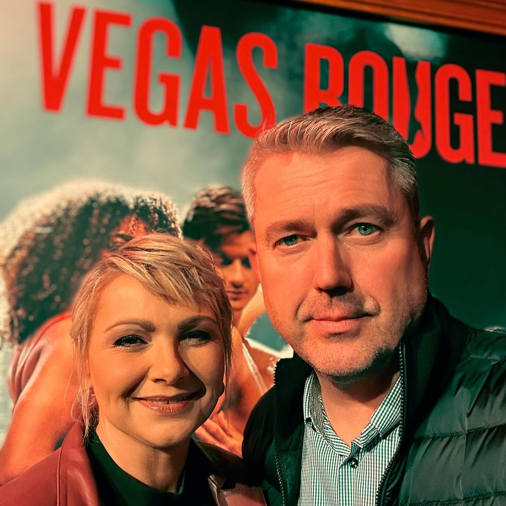 Alida Kurras mit ihrem Partner, "Vegas Rouge"-Premiere im April 2025