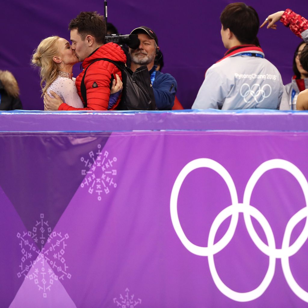 Aljona Savchenko und Liam Cross bei den Olympischen Winterspielen 2018