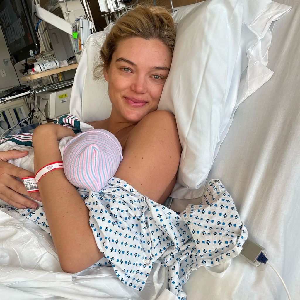Allie Michler Kopelman mit ihrem Baby