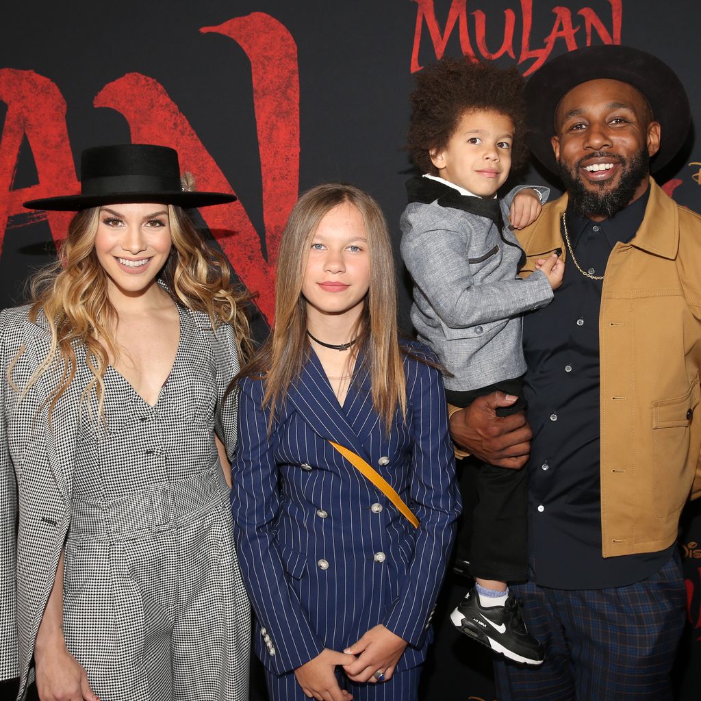 Allison Holker, Weslie Fowler, Maddox Laurel Boss und Stephen Boss, März 2020