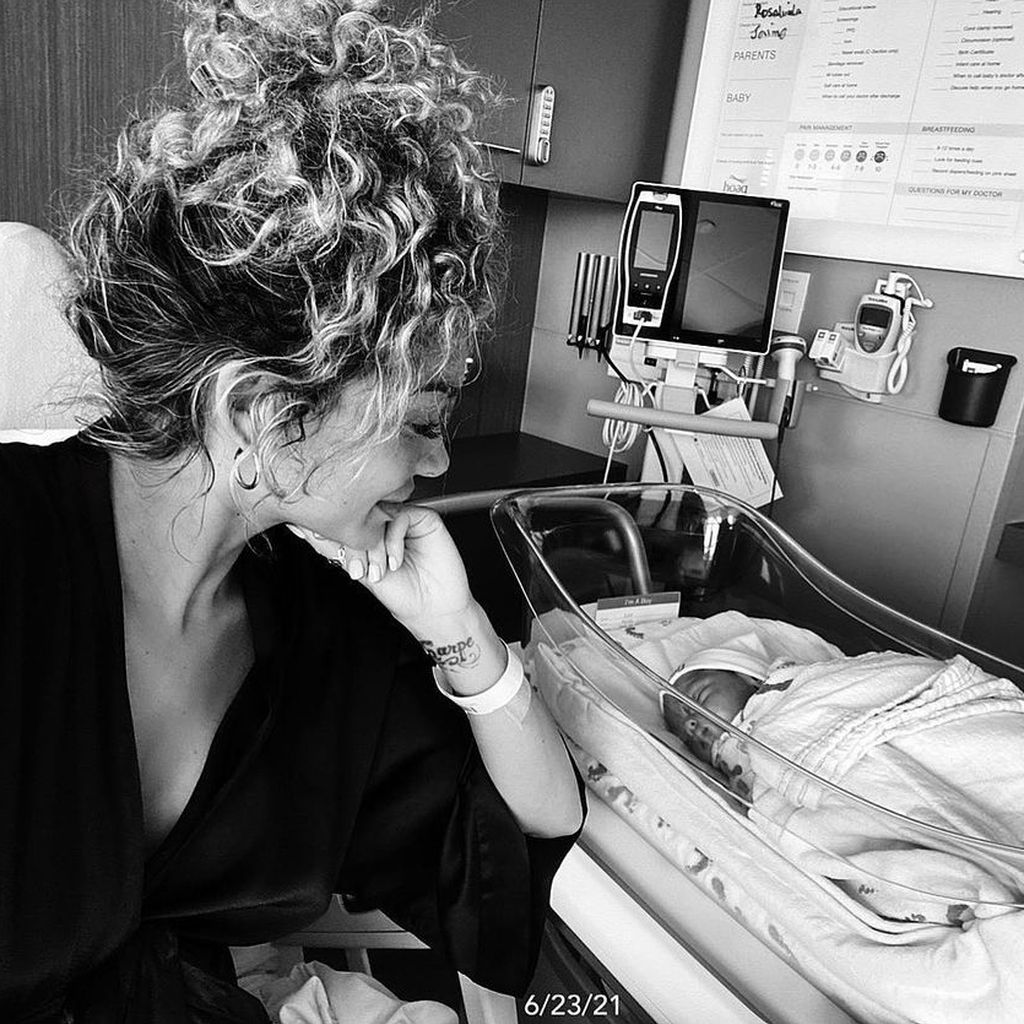 Alyssa Scott mit ihrem Baby Zen