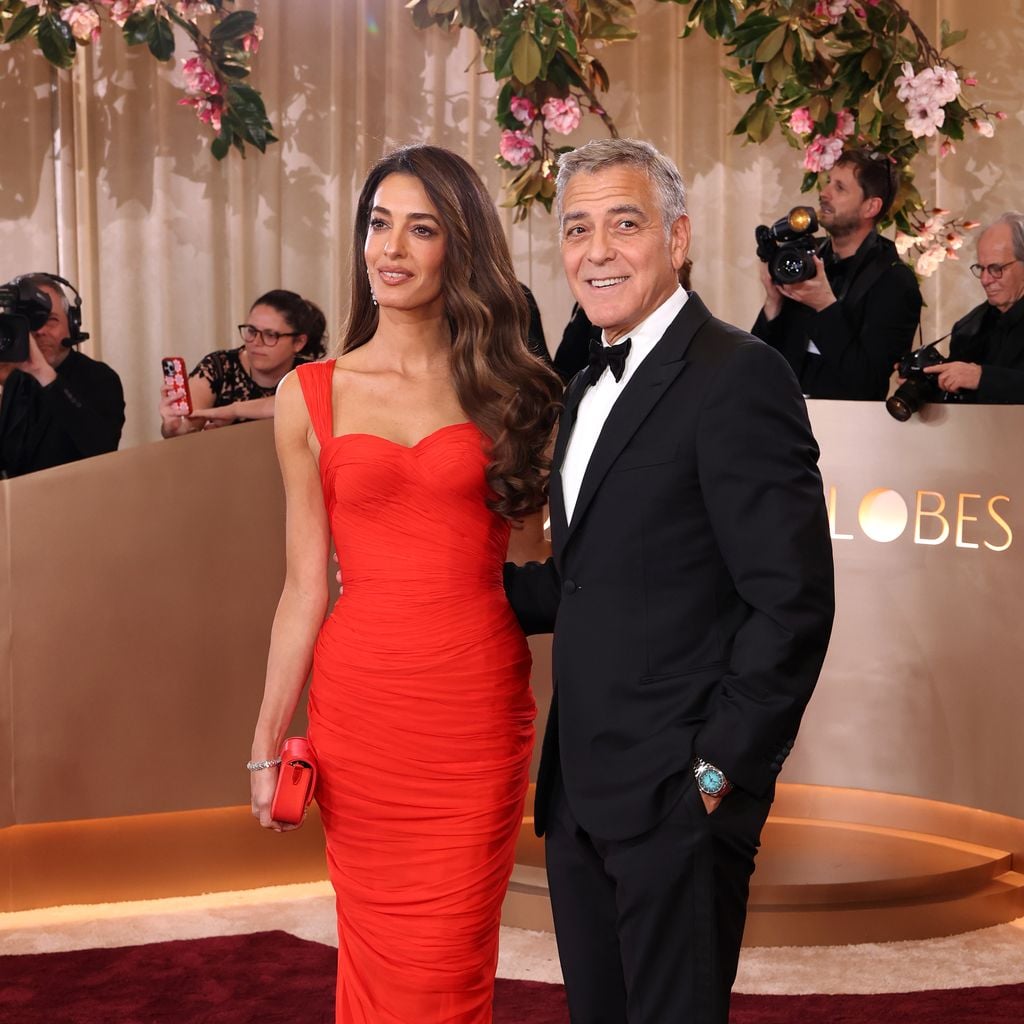Amal Clooney und George Clooney bei den Golden Globes 2026 im Beverly Hilton, Beverly Hills