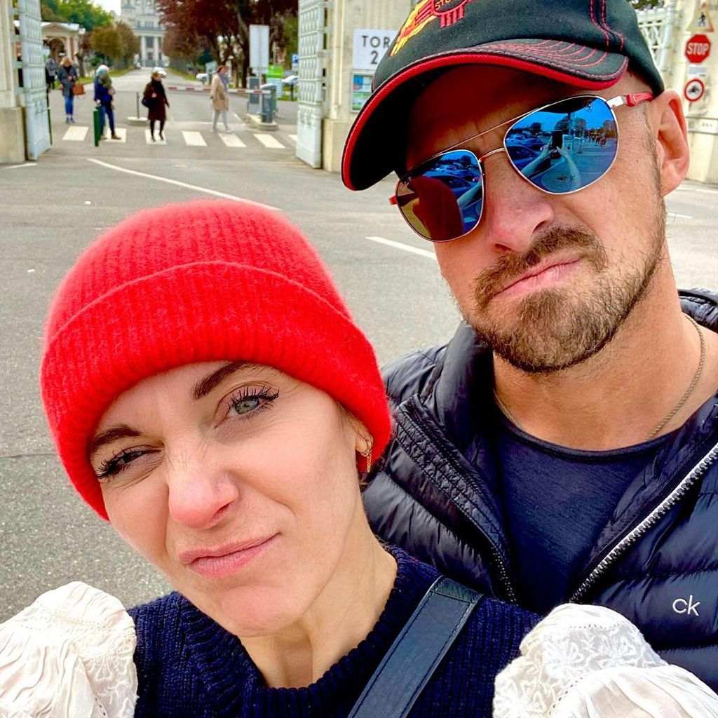 Amanda Abbington und Jonathan Goodwin, Oktober 2021