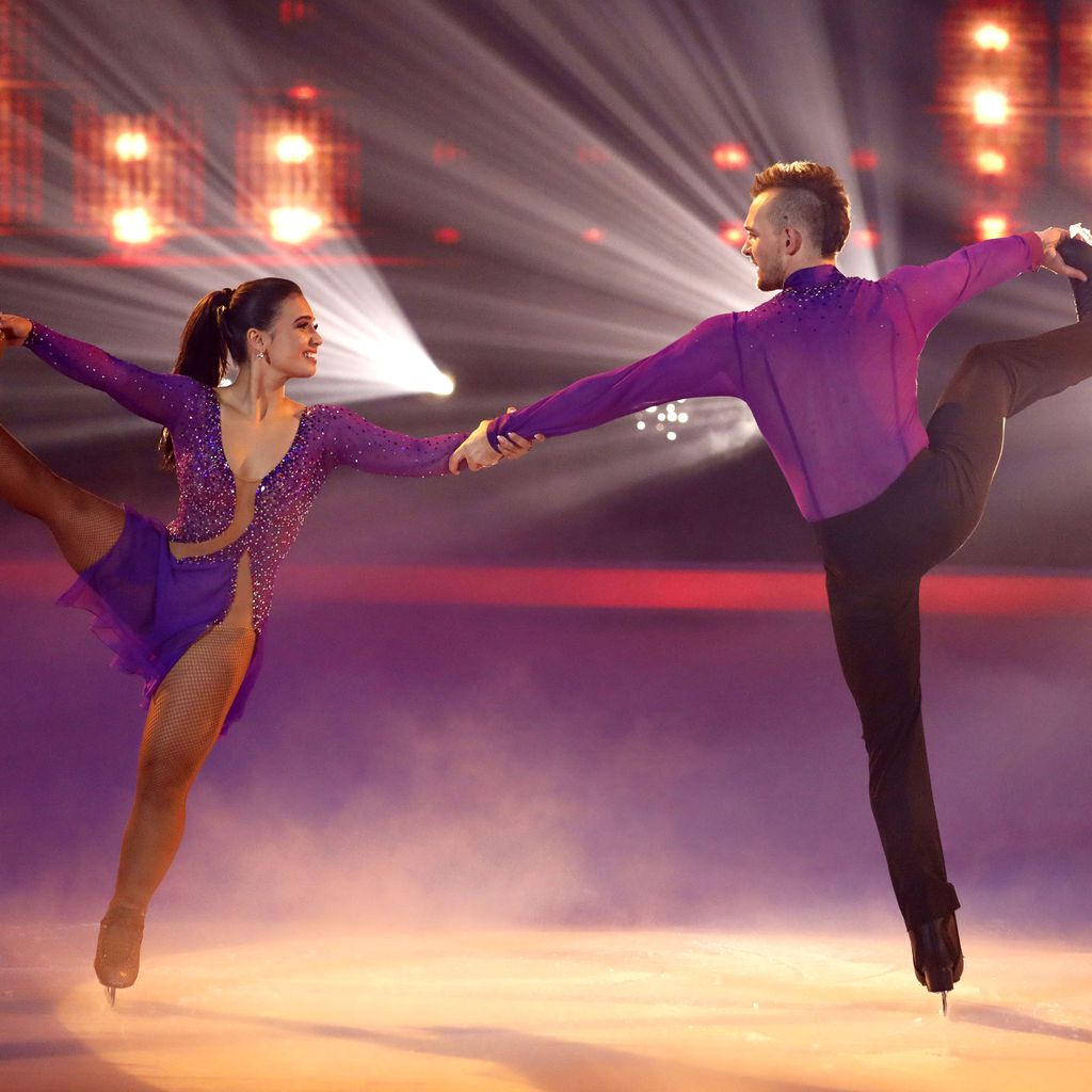 Amani Fancy und Eric Stehfest bei "Dancing on Ice"