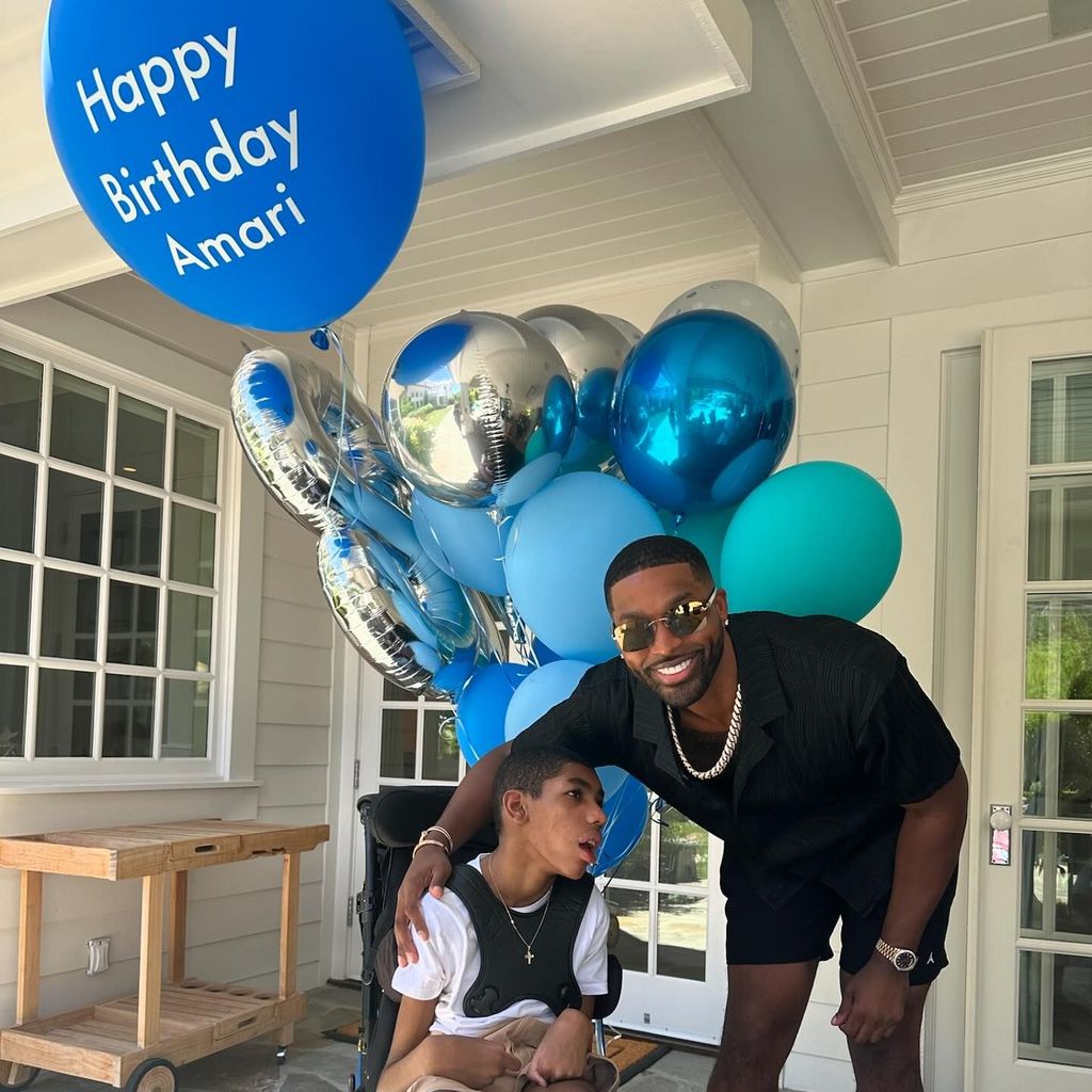 Amari Thompson und sein Bruder Tristan bei Amaris 18. Geburtstag