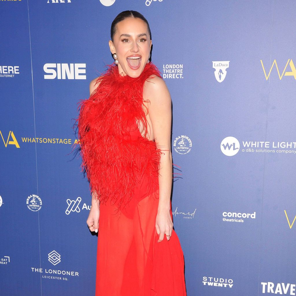Amber Davies bei den WhatsOnStage Awards 2026 im London Palladium.
