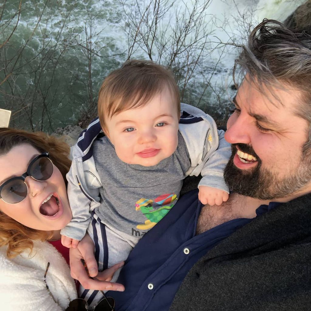 Amber Portwood und Andrew Glennon mit ihrem Sohn James