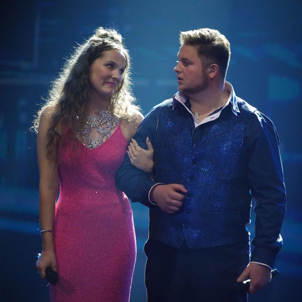 Amber van den Elzen und Harry Laffontien im DSDS-Finale