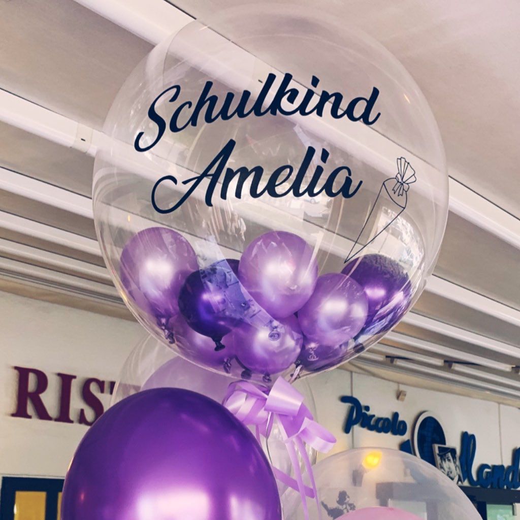 Amelia Starks Luftballon zur Einschulung